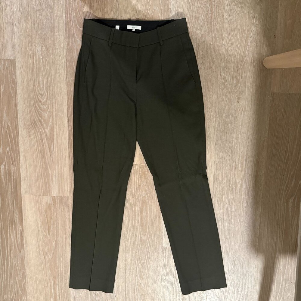 Vince olive green trousers, size 8